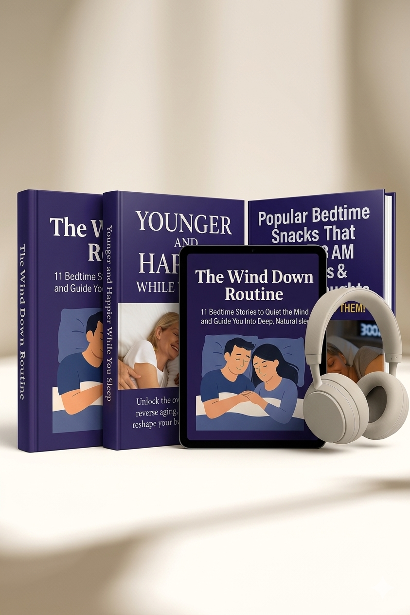 A collection of digital bonuses including sleep stories and nutritional guides designed to supplement the physiological effects of the formula.