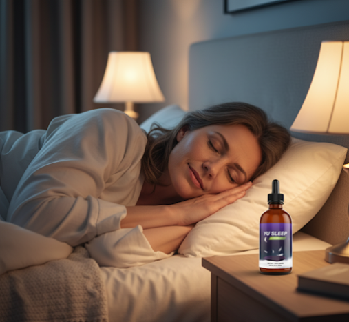 An anatomical and product overview explaining how Yu Sleep functions as a non-habit-forming circadian rhythm regulator and nervous system sedative.